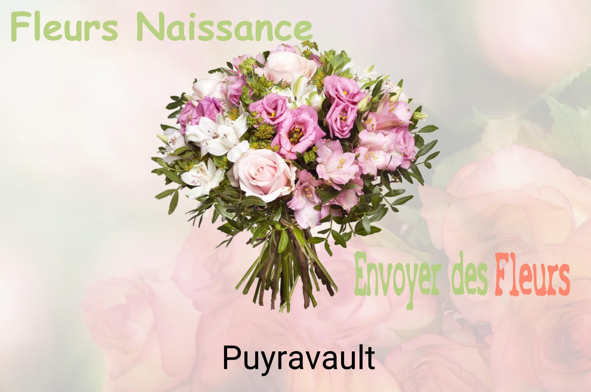 Bouquet de fleurs de naissance livré à Puyravault
